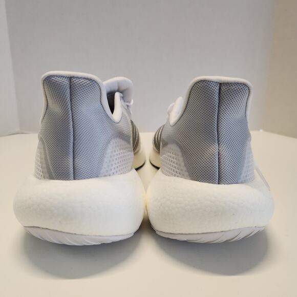 adidas Women's Pureboost 22 Running Shoe, White/Silver Metallic/Black, 9.5 - Picture 5 of 8